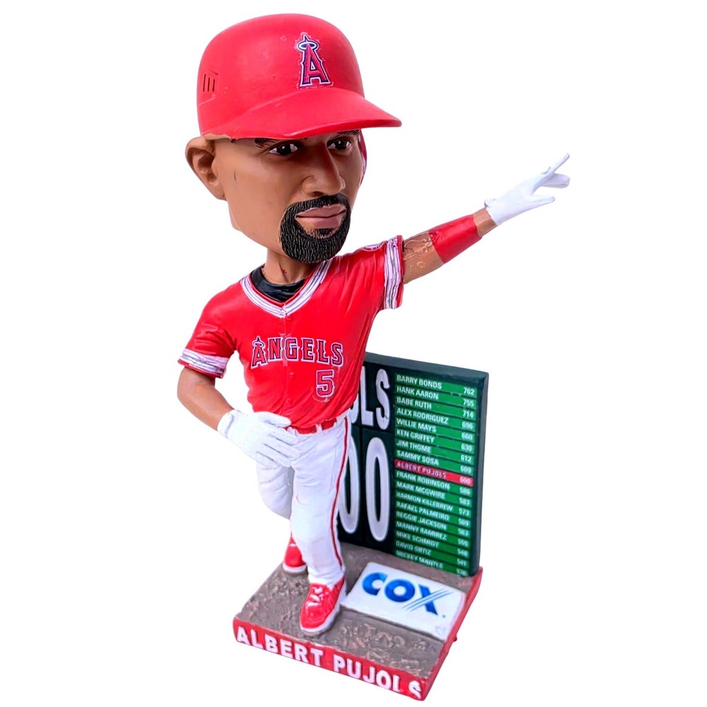 Albert Pujols Los Angeles Angels 600 Career Home Runs Bobblehead Red Jersey 8"